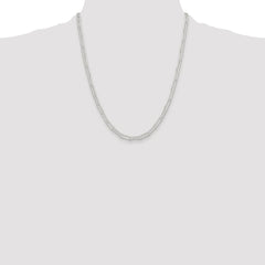 Sterling Silver Rhodium-plated Polished 4.5mm Paperclip Chain - 5