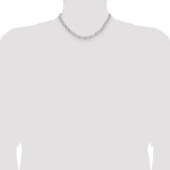 Sterling Silver Polished 5.5mm Paperclip Chain - 5