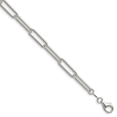 Sterling Silver Polished 5.5mm Paperclip Chain - 6