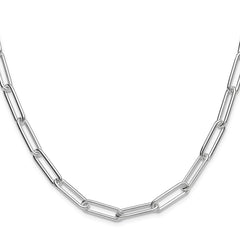 Sterling Silver Polished 6.5mm Paperclip Chain - 4
