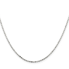 Sterling Silver 1.5mm Fancy Beaded Chain - 7