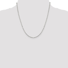 Sterling Silver 1.65mm Elongated Box Chain - 3