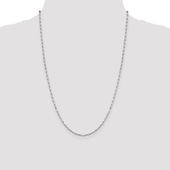 Sterling Silver 1.65mm Elongated Box Chain - 6