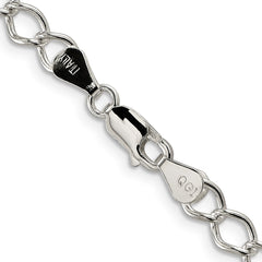 Sterling Silver 5.75mm Fancy Open Curb Chain - 5
