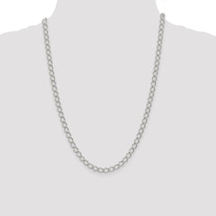 Sterling Silver 5.75mm Fancy Open Curb Chain - 3