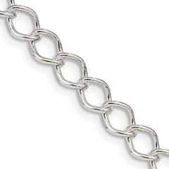 Sterling Silver 5.75mm Fancy Open Curb Chain - 5