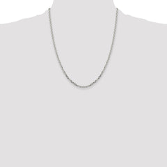 Sterling Silver 2.75mm Diamond-cut Forzantine Cable Chain - 5