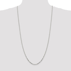 Sterling Silver 2.75mm Diamond-cut Forzantine Cable Chain - 7