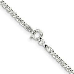 Sterling Silver 2mm Fancy Anchor Pendant Chain - 4