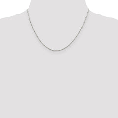 Sterling Silver 1.25mm Fancy Beaded Box Chain - 2