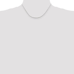 Sterling Silver 1mm Mirror Box Chain - 6
