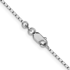 Sterling Silver 1.25mm Mirror Box Chain - 5