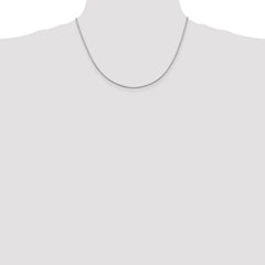 Sterling Silver 1.25mm Mirror Box Chain - 3
