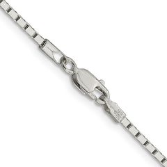 Sterling Silver 1.5mm Mirror Box Chain - 3