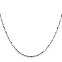 Sterling Silver 1.75mm Twisted Box Chain - 6
