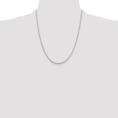 Sterling Silver 1.75mm Twisted Box Chain - 7