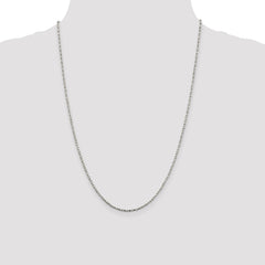 Sterling Silver 1.75mm Twisted Box Chain - 6