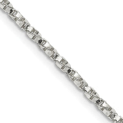 Sterling Silver 2.25mm Twisted Box Chain - 6