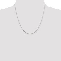 Sterling Silver .7mm Mirror Box Chain - 4