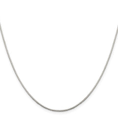 Sterling Silver .9mm 8 Sided Diamond-cut Mirror Box Chain - 4