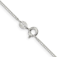 Sterling Silver .9mm 8 Sided Diamond-cut Mirror Box Chain - 4