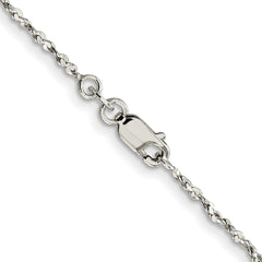 Sterling Silver 1.6mm Twisted Serpentine Chain - 4