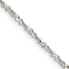 Sterling Silver 1.6mm Twisted Serpentine Chain - 4