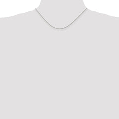 Sterling Silver 1mm Open Elongated Link Curb Chain