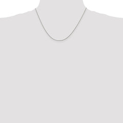 Sterling Silver 1mm Open Elongated Link Curb Chain - 2