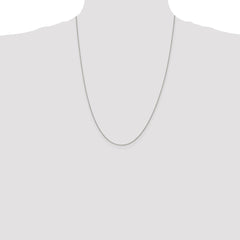Sterling Silver 1mm Open Elongated Link Curb Chain - 5