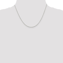Sterling Silver 1.4mm Flat Oval Cable Chain - 3