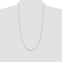 Sterling Silver 1.4mm Flat Oval Cable Chain - 6