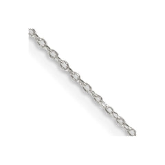 Sterling Silver 1.10mm Forzantine Cable Chain w/2in ext.