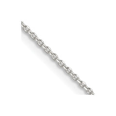 Sterling Silver 1.25mm Diamond-cut Forzantine Cable Chain