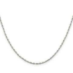 Sterling Silver 1.3mm Elongated Box Chain - 2