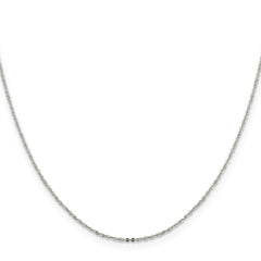 Sterling Silver 1.15mm Flat Cable Chain - 3