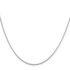 Sterling Silver Rhodium-plated 1.25mm Loose Rope Chain - 4