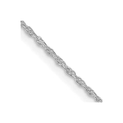 Sterling Silver Rhodium-plated 1.25mm Loose Rope Chain - 4