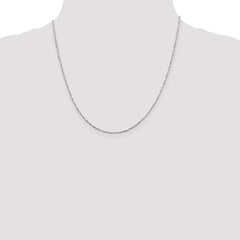 Sterling Silver 1.2mm Twisted Serpentine Chain