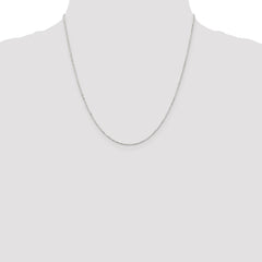 Sterling Silver 1.05mm Square Fancy Beaded Chain - 5