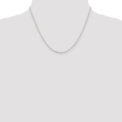 Sterling Silver 1.5mm Flat Open Oval Cable Chain - 4