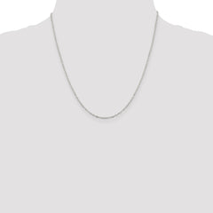 Sterling Silver 1.5mm Flat Open Oval Cable Chain - 2