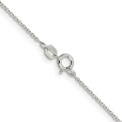 Sterling Silver .95mm Diamond-cut Forzantine Cable Chain - 5