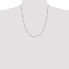 Sterling Silver .95mm Diamond-cut Forzantine Cable Chain w/4in ext.