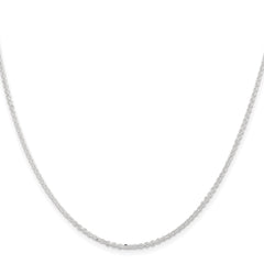 Sterling Silver 1.85mm Diamond-cut Forzantine Cable Chain - 6