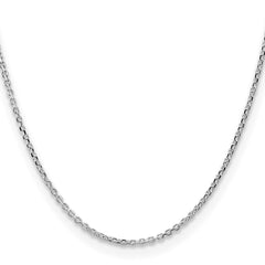Sterling Silver 2.1mm Diamond-cut Forzantine Cable Chain - 4