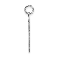 Sterling Silver/Rhodium-plated Polished Number 20 Charm - 2