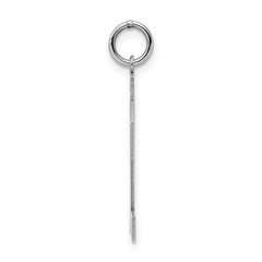 Sterling Silver/Rhodium-plated Polished Number 22 Charm - 3