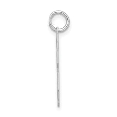 Sterling Silver/Rhodium-plated Satin Number 28 Charm - 3