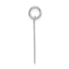 Sterling Silver/Rhodium-plated Satin Number 31 Charm - 2